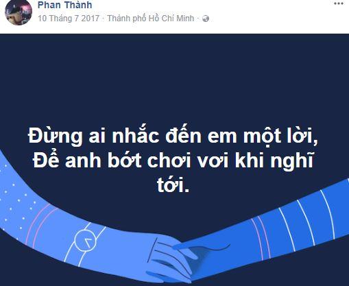 phan thành, tình cũ miu du, câu nói lãng mạn của phan thành