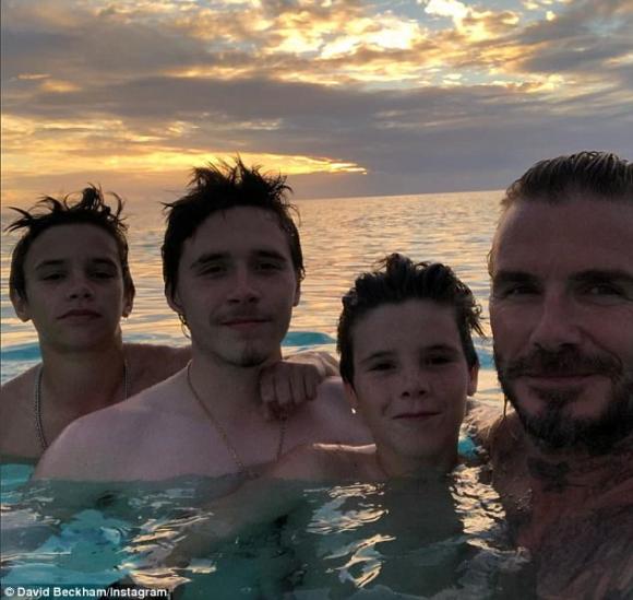 ngôi sao David Beckham,David Beckham và con gái, david beckham hôn môi con gái