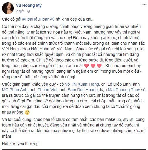 á hậu hoàng my, giám khảo hoàng my, chung kết hoa hậu hoàn vũ việt nam