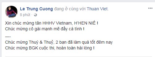 H'Hen Niê, Tân Hoa hậu Hoàn vũ Việt Nam, chung kết hoa hậu hoàn vũ