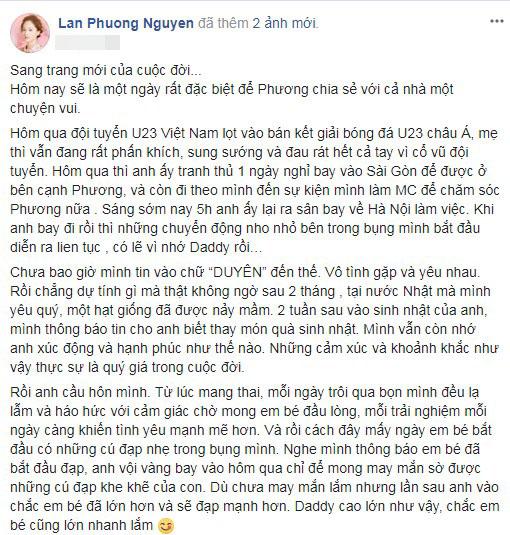 Lan Phương,Lan Phương mang bầu, diễn viên Lan Phương