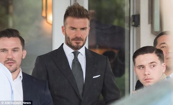 ngôi sao David Beckham,cầu thủ David Beckham, xuống tóc, điển trai ngời ngời