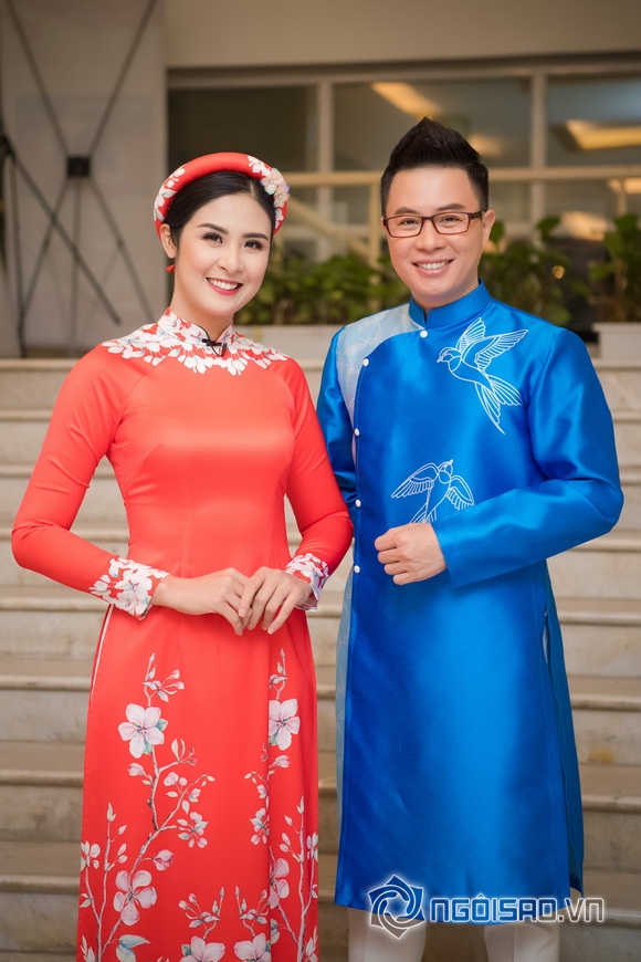 Mc phan anh,gia đình mc phan anh,phan anh diễn áo dài