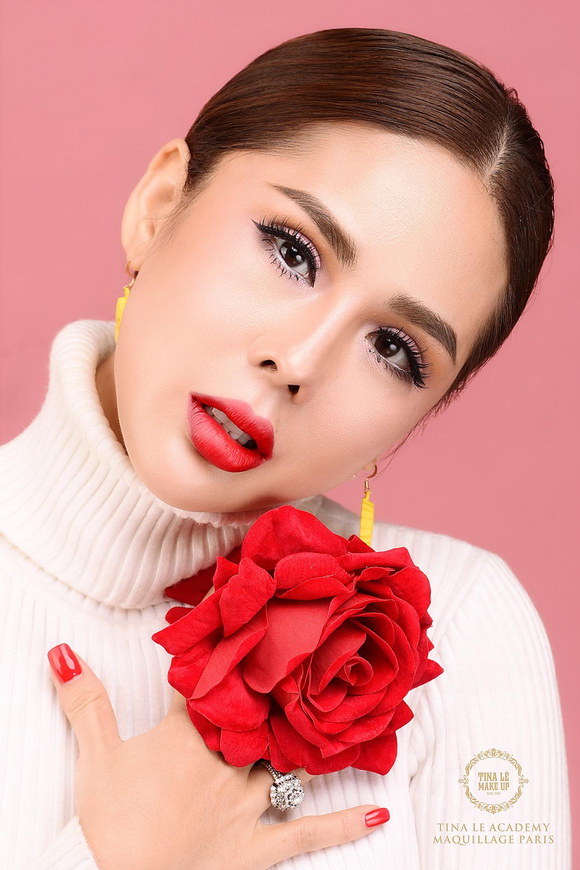 Chuyên gia trang điểm Tina Lê,phù thủy makeup tina lê,tina lê makeup