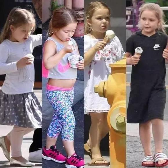 hình ảnh dễ thương của con gái Beckham, con gái Beckham, Harper