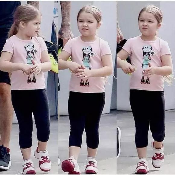 hình ảnh dễ thương của con gái Beckham, con gái Beckham, Harper