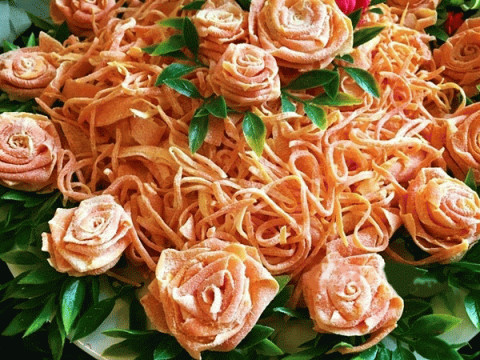 mứt tết, mứt cà rốt, món ngon ngày tết