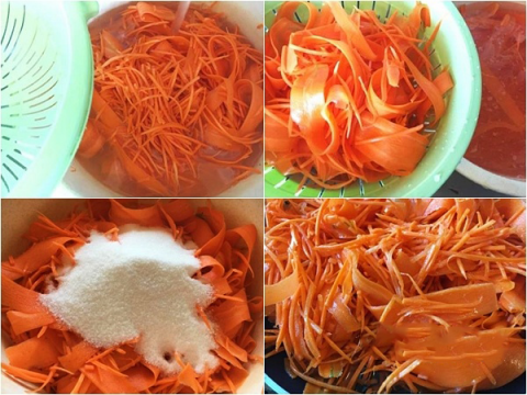 mứt tết, mứt cà rốt, món ngon ngày tết