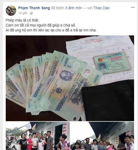 Phạm Đình Sang, mất ví tiền, về quê ăn tết