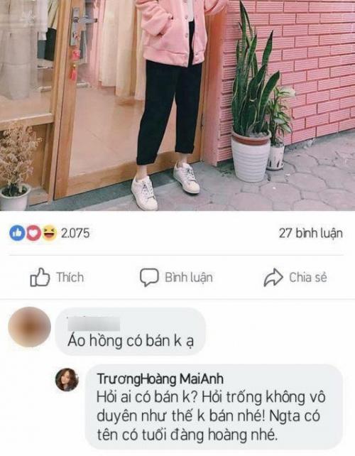 Trương Hoàng Mai Anh, hot girl Trương Hoàng Mai Anh , hot girl mắng khách