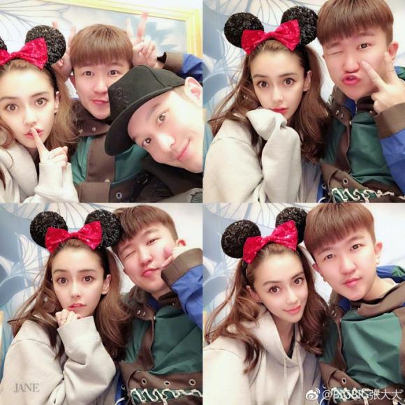 Huỳnh Hiểu Minh và Angelababy, con trai huỳnh hiểu minh, công viên disneyland thượng hải, valentine