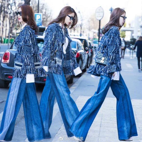 Diễn viên Angelababy, angelababy thần thái sang chảnh, tuần lễ thời trang paris 2018