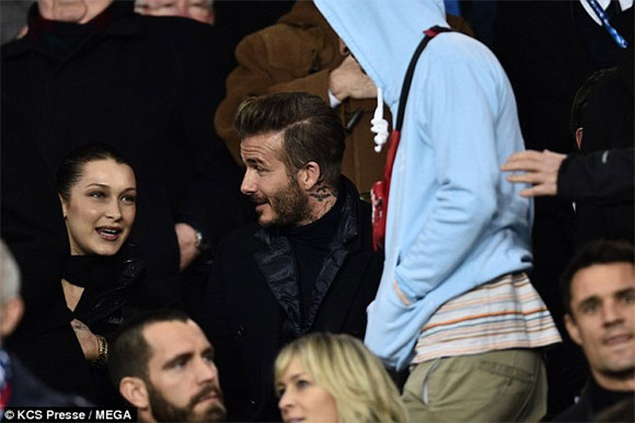 Bella Hadid, David Beckham, Victoria Beckham