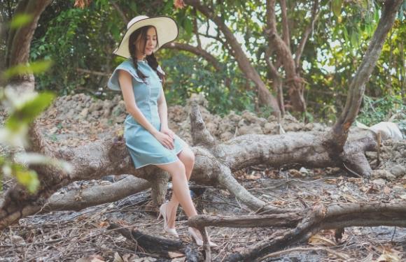 Diễn viên khánh hiền,gái một con khánh hiền,khánh hiền đẹp trong veo