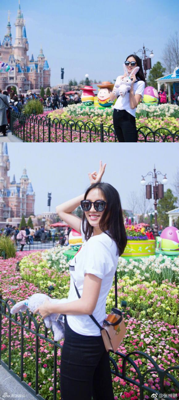 Hoa hậu Trương Tử Lâm, sinh nhật trương tử lâm, trương tử lâm đón tuổi mới, công viên disneyland