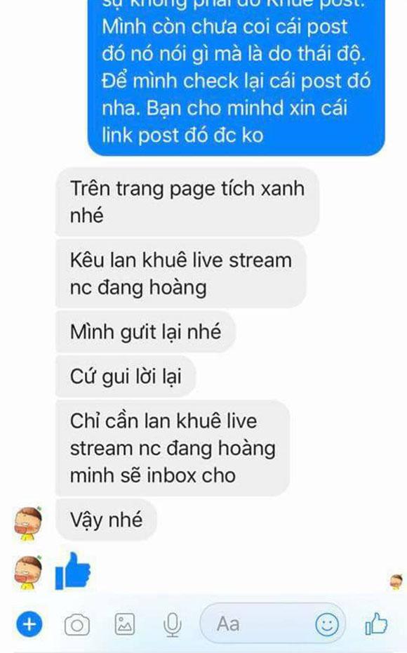 Lan Khuê, Lan Khuê đóng facebook, sao Việt