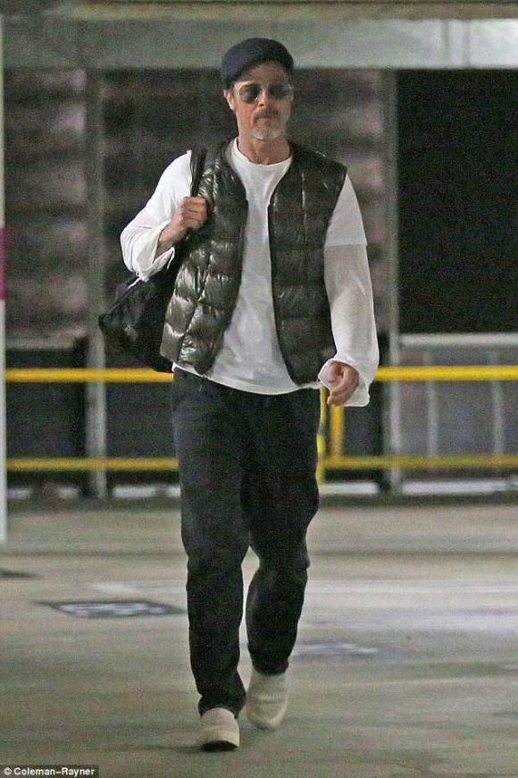 diễn viên Brad Pitt, brad pitt râu tóc bạc phơ, angelina jolie hẹn hò, brad pitt và angelina jolie