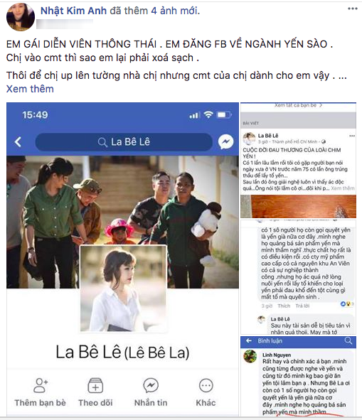 Nhật Kim Anh, Lê Bê La, sao Việt