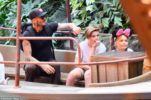 Harper Seven,con gái David Beckham, công viên disneyland 