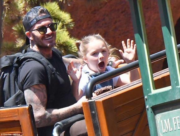 Harper Seven,con gái David Beckham, công viên disneyland 