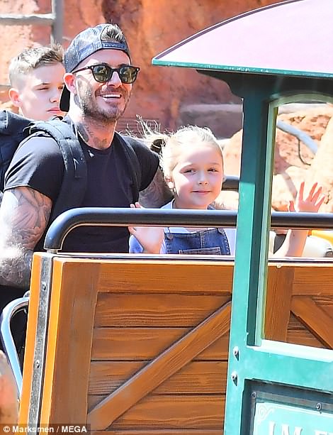 Harper Seven,con gái David Beckham, công viên disneyland 