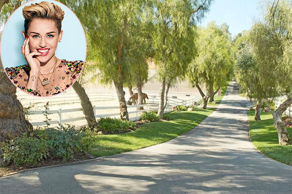 Miley Cyrus, biệt thự Miley Cyrus, điền trang Miley Cyrus, biệt thự sao Hollywood