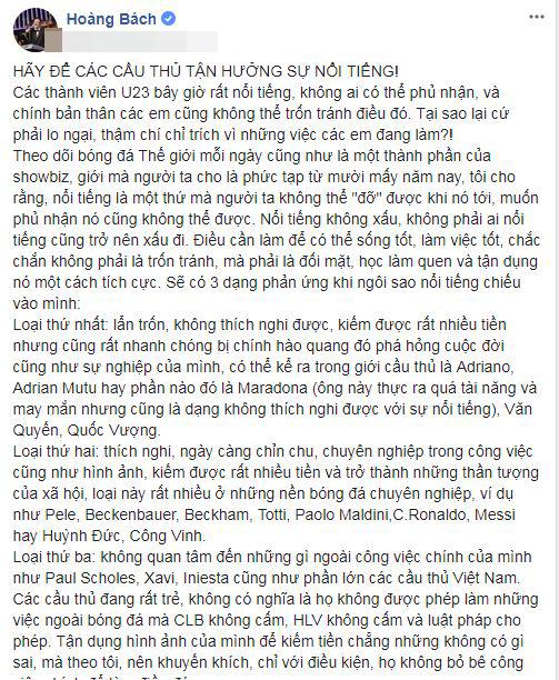 Bùi Tiến Dũng, sao Việt, Nguyên Khang, Hoàng Bách, Trang Trần