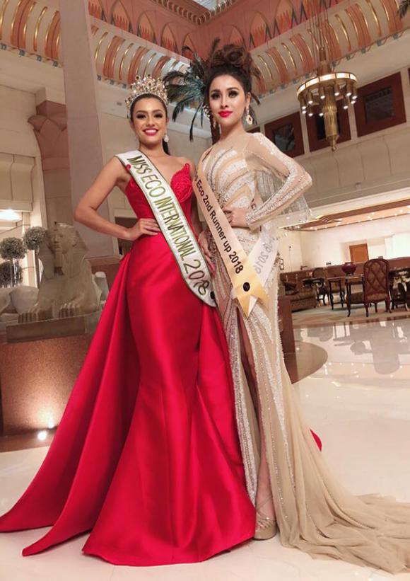 Thư Dung, Á hậu 2 Miss Eco International 2018, sao việt