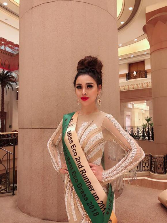 Thư Dung, Á hậu 2 Miss Eco International 2018, sao việt