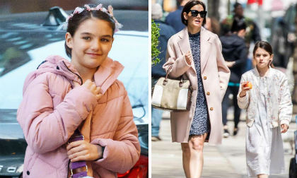 bé Suri Cruise,Suri Cruise vui vẻ, con gái tom cruise