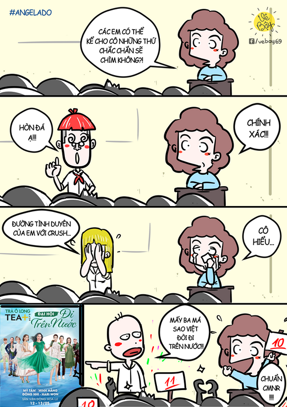 TEA+ ĐI TRÊN NƯỚC, sao việt