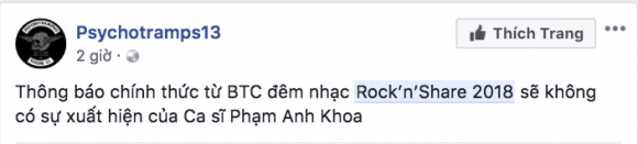 Phạm Anh Khoa, Rock’n’Share, sao Việt, gạ tình