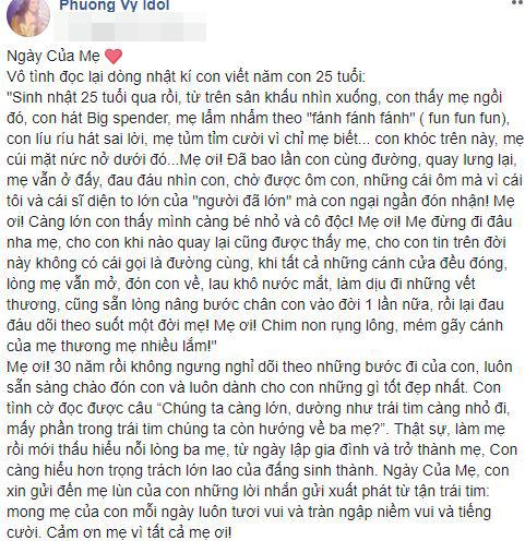 ngày của mẹ, lời chúc ngày của mẹ, sao việt ngày của mẹ 