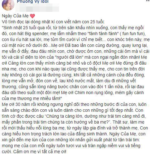 ngày của mẹ, lời chúc ngày của mẹ, sao việt ngày của mẹ 