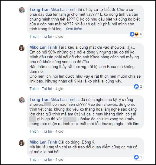 Trang Trần, Miko Lan Trinh, sao Việt