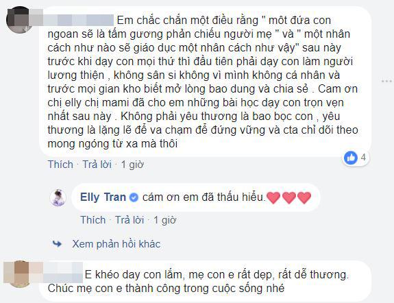 elly trần, cadie, elly trần dạy con 