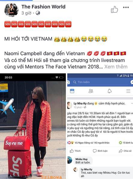 Lý Nhã Kỳ,Naomi Campbell,sao Việt