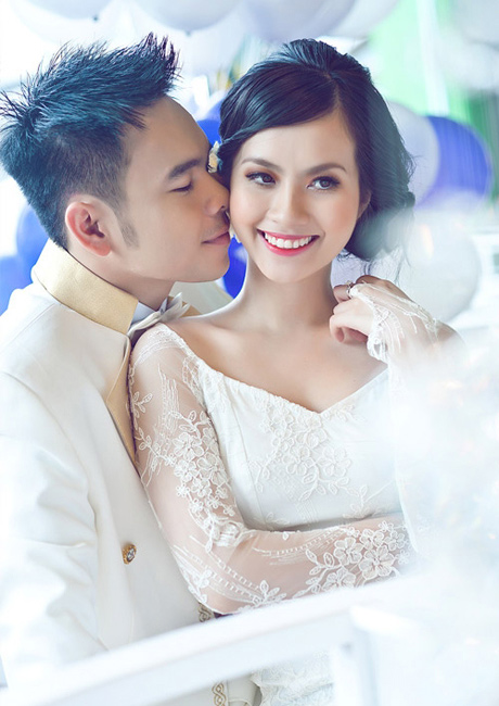 ca sĩ Triệu Hoàng, Triệu Hoàng và vợ, sao Việt, chồng Miss Teen 2008 Huyền Trang 