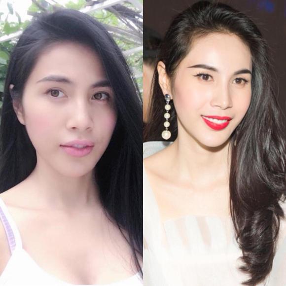 sao việt trang điểm, sao việt để mặt mộc, sao việt
