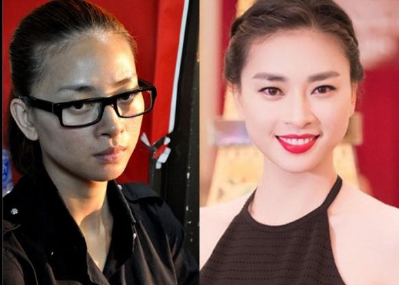 sao việt trang điểm, sao việt để mặt mộc, sao việt