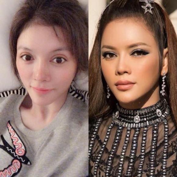 sao việt trang điểm, sao việt để mặt mộc, sao việt