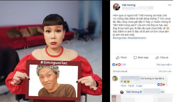 trào lưu tìm người lạc,diễn viên Lê Phương,sao Việt