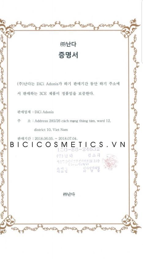 Bici Cosmetics, mỹ phẩm 3 Concept Eyes, Mỹ phẩm 3CE