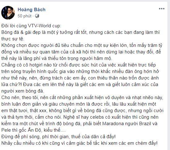 Hoàng Bách, World Cup 2018, hot girl, sao Việt