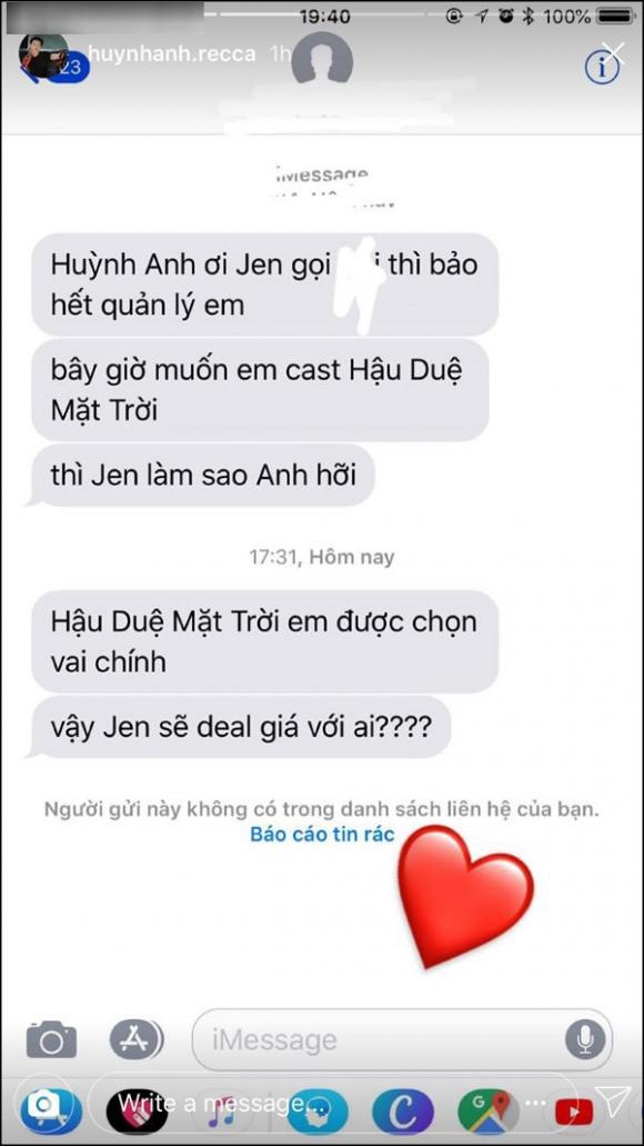 huỳnh anh, hậu duệ mặt trời phiên bản việt, diễn viên đóng hậu duệ mặt trời bản việt 