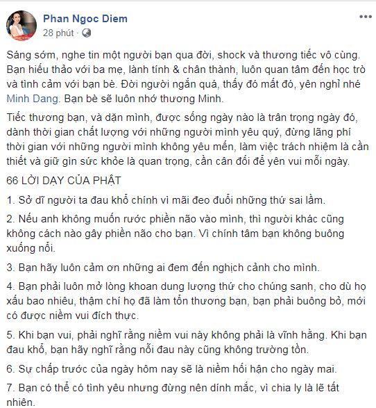 chuyên gia trang điểm Đăng Minh, Đăng Minh qua đời, sao Việt