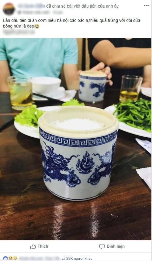 niêu cơm như bát hương, cơm niêu, nhà hàng Hà Nội