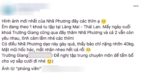 Nhã Phương, Trường Giang, sao Việt