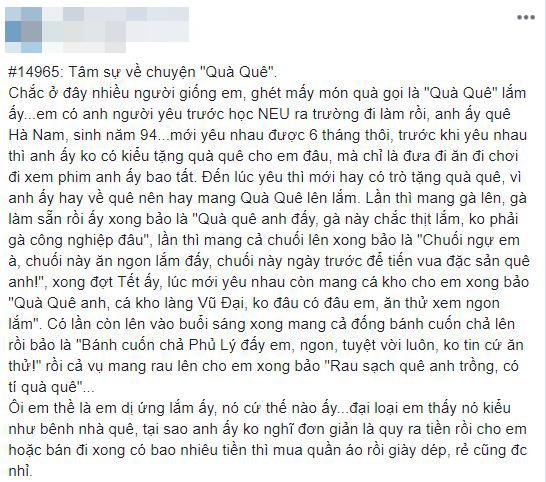 quà quê, cô gái cho quà quê, đặc sản ở quê