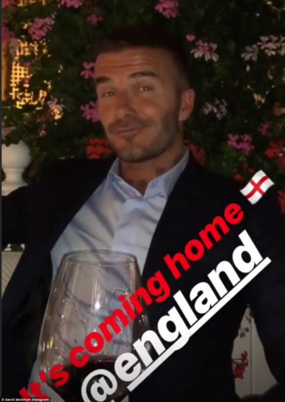 David Beckham,Hoàng tử William,đội tuyển Anh,World Cup 2018